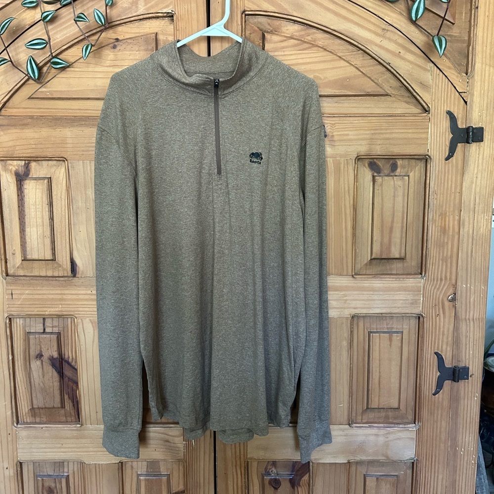 ROOTS Super Soft Quarter Zip Henley Tee